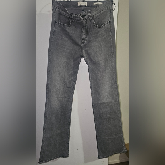 Nili Lotan Celia Jeans Size 29 Gray Wash Flare Leg Made in USA - Picture 5 of 5